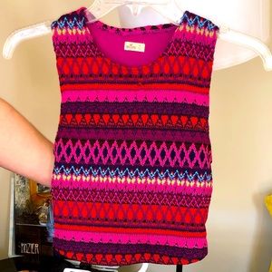 HOLLISTER 2 piece crop top and skirt